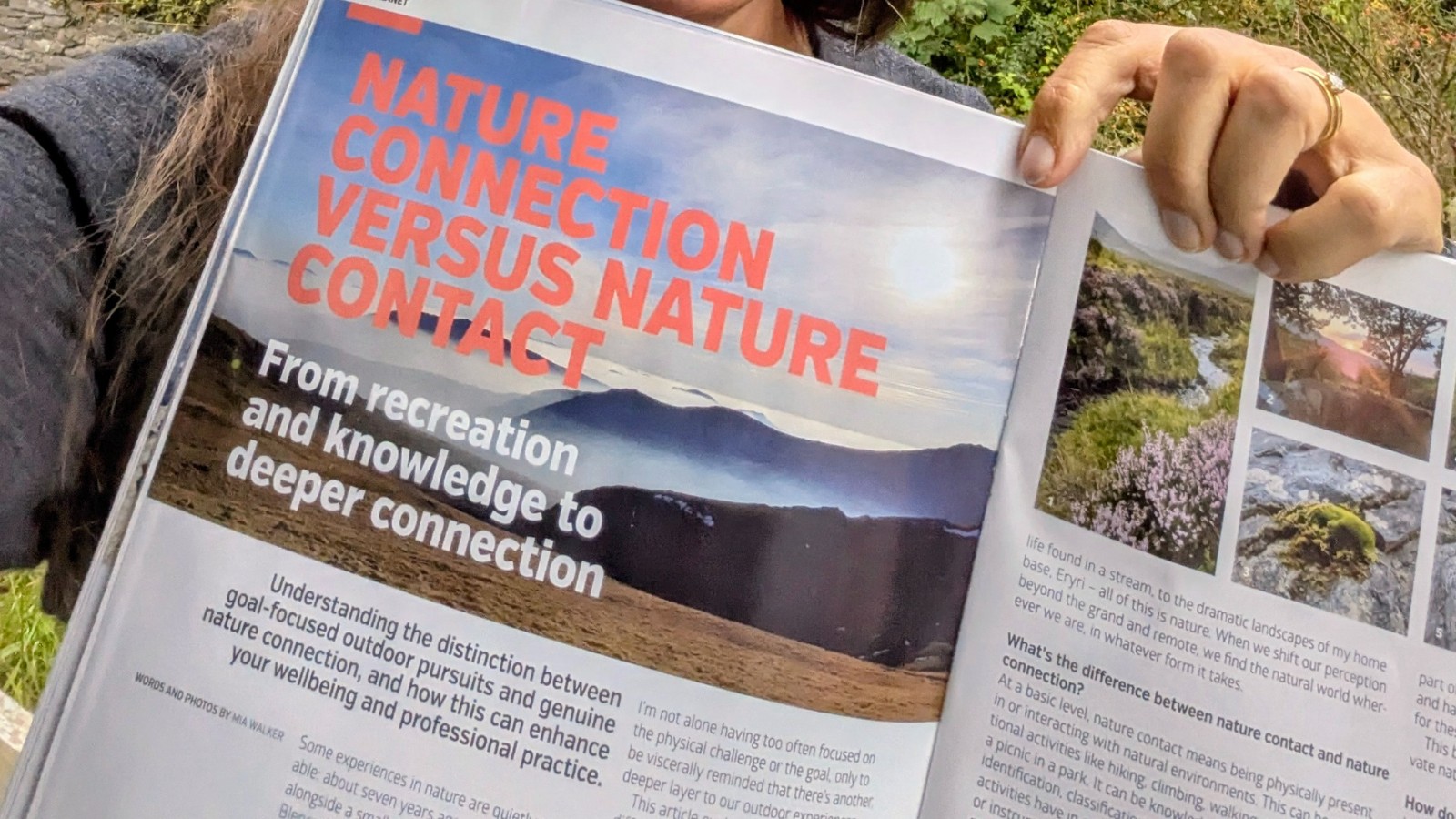 Photo of the first page of the article published in The Professional Mountaineer magazine.